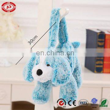 Mixed color blue plush fluffy quality dog toy plush bag