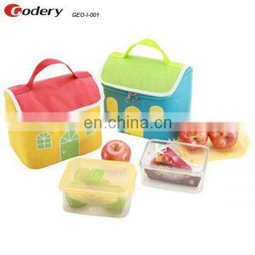 lunch cooler bag with drink holder