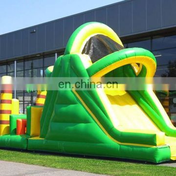 inflatable ostacle run slide jungle /obstacle run and water slide jungle