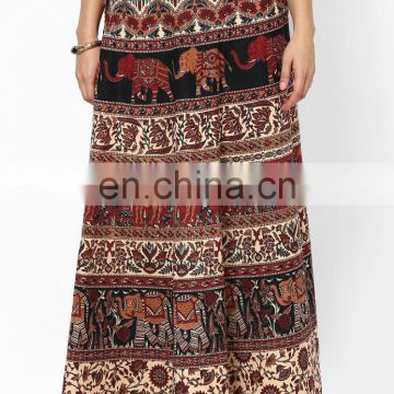 Rajasthani Printed Cotton Wrap Skirt