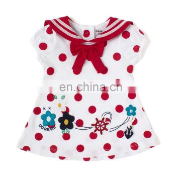 Red Polka Dot Frock For Kids