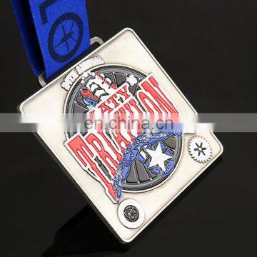 Factory price high quality square shape metal medals