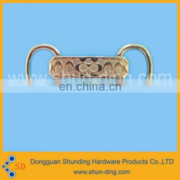 2014 new customized extrusion logo zinc alloy shoe accessories hardware