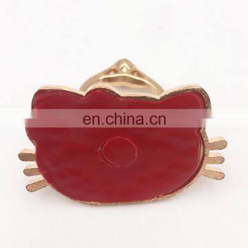 Factory Direct Hot Sale 3D Cat Mobile Phone Finger Ring , Ring Holder for Mobile Phone Finger Ring Stand for Phone