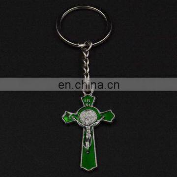 Factory Wholesale Metal Cross Keychain photo-2
