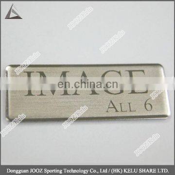 OEM factory Custom Luggage Sticker Metal and Plastic label sticker