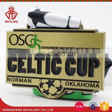 Custom Basketball Cup Award Medal with Antique Brass Plating