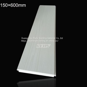 150*600mm Aluminum Clip in Ceiling, Rolled Coated Aluminum Ceiling for Restroom