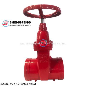 Ductile iron DN150 NRS groove gate valve