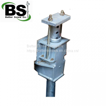 Galvanized Steel Foundation push Piers Light Pole Anchors