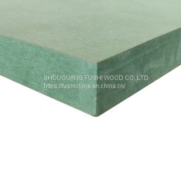 Green Moisture Resistant Waterproof Melamine MDF Board Price