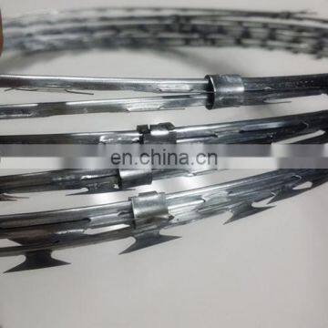 Galvanized concertina razor wire razor barbed wire