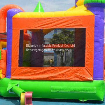 5006343- Factory Wholesale Cheap Inflatable Bouncer With Slide Combo for Toddlers photo-5