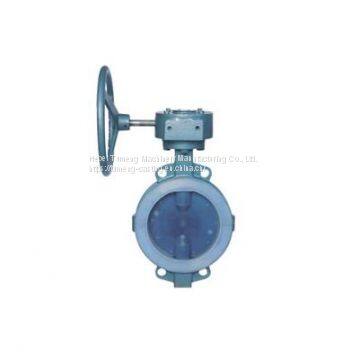 D71F4-10C D371F4 10C Wafer Lined Fluorine Butterfly Valve