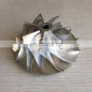 HX50 3593686 66.92/99.01mm 7+7 blades high performance milling/aluminum 2618/billet compressor wheel