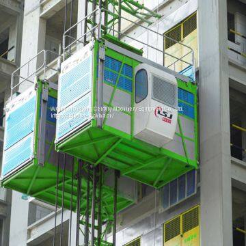 Professional Manufacturer SC200/200 Double Cages 0-33m/min Construction Hoists photo-5