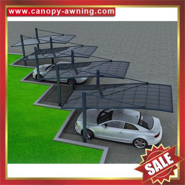 outdoor alu aluminum aluminium pc polycarbonate sun rain parking carport car canopy shelter cover manufacturer