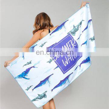 High Quality Sublimation Printing Hotel Shower Quick-Dry Microfiber Beach Towel With Logo photo-6