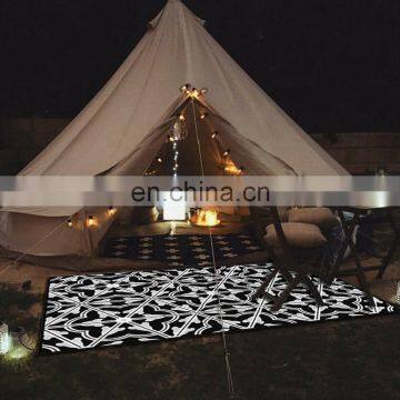 120x180 Outdoor pp Mat of Plastic Tube Woven Patio Balcony Rug Roll Beach Picnic Fishing Mat photo-4