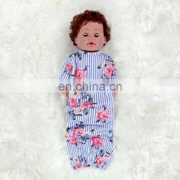 Newest Prints Baby Gowns With Knot Long Sleeve Infants Sleepwear Wholesale Toddler Pajamas Clothes Bag photo-5