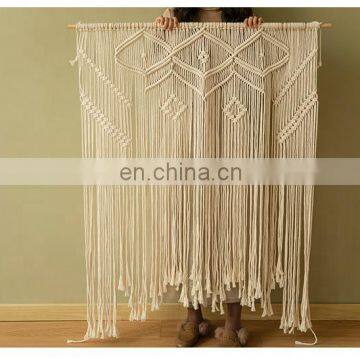2019 Handicraft Home Accessories Macrame Cord Art Hotel Bar Used Large Cotton Macrame Rope Wall Hanging Accessories photo-3