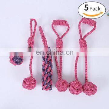 Amazon Hot Selling Pack Pet Toy Set Durable Dog Rope Chew Toy Pet Toys photo-6