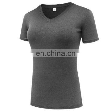 Women V Neck Twist Short Sleeve T Shirt photo-6