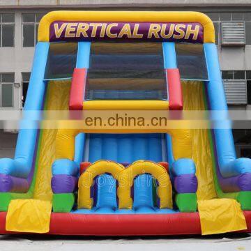Home Garden Backyard Vertical Rush Inflatable Obstacle Course Slide With Rocket Climb Slide Game photo-3