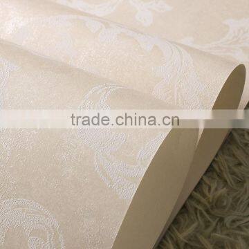 European Simple Buttercup Sweet Potato Leaves Plain Non-woven Shop for Retro Living Room Bedroom TV Background Green -3d Wall