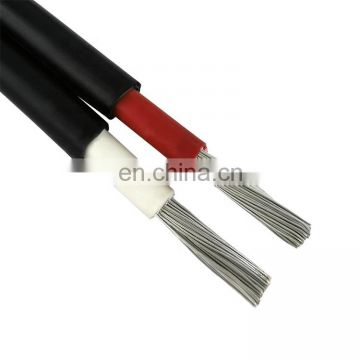 TUV 2 PfG 1169 PV1-F solar wire 6mm 2x4mm2 solar cable dual core