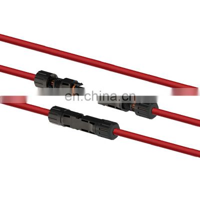 solar pv black red tuv 2.5mm2 4mm2 6mm2 10mm2 single or dual dc solar connector and cable