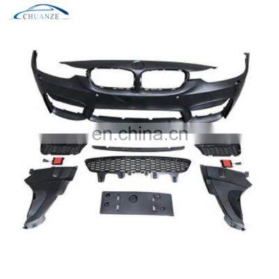 auto body parts car accessories M3 F30 front bumper Body kit Grill W/O hole for BMW 3 series F30 M3