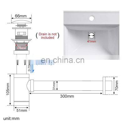 Sliver Chrome P-TRAP Brass Basin Sink Waste Trap Drain Kit Bottle Trap photo-2