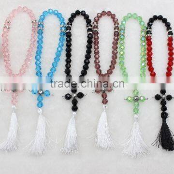 Orthodox Faced Glass Beads Rosary photo-2
