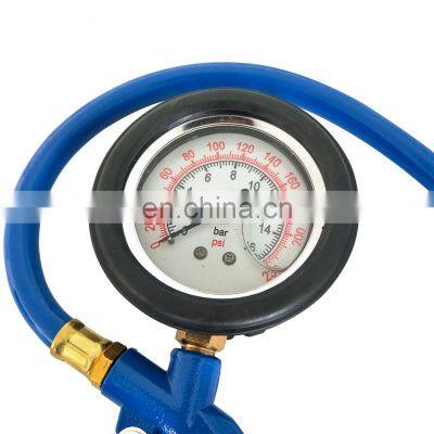 digital air pressure gauge tire inflator with gauge with chuck for car