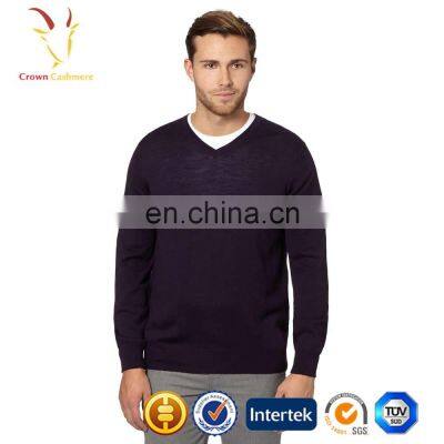 Knitting Mens Cashmere Sweater Crewneck Design photo-4