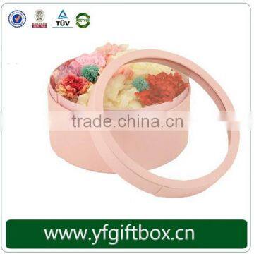 Wholesale Color Printing Cylindar Round Boxes For Flower Gift photo-4