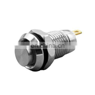 8mm Metal Push Button Switch 2 Pins Self-locking/Latching Self-reset/Momentary Waterproof Normally Mini button switch