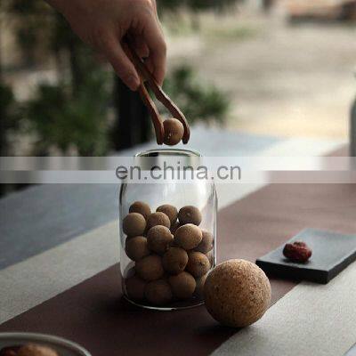 Creative Glass Storage Bottle Cork Lid Spices Sugar Coffee Container photo-4