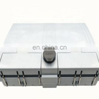 8 Core with SC connector Fiber Terminal Box Gray wfp wall mount telecom outdoor fiber optic distribution box