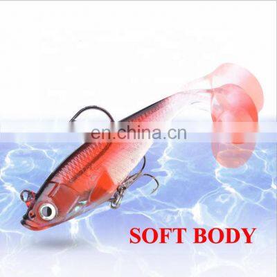 8cm 10cm 12cm 14cm Fishing Lure Plastic Soft Lure With Lead Jig Hook and Treble Hook photo-4