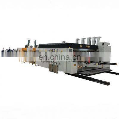 Lead Edge Feeding High Speed Printing Slotting die-cutting Folder Gluer Strapping Machine