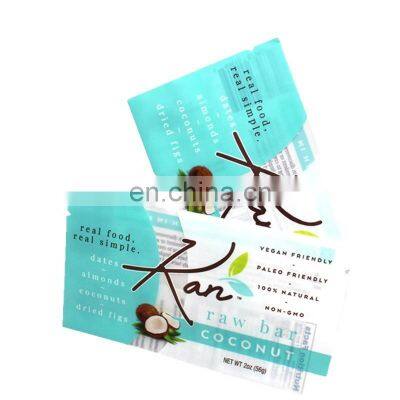 China supplier Custom printed heat seal back side sealing chocolate wrappers with easy tear