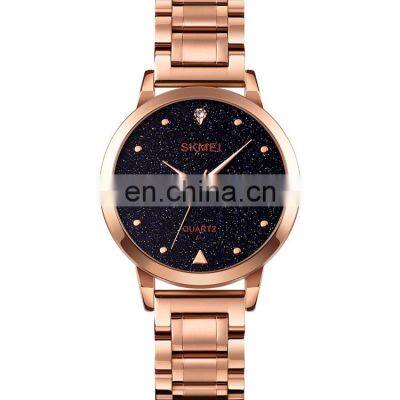 Wholesale Women Watches SKMEI 1661 Minimalist Woman Watch 304 Solid Stainless Steel Strap Luxury Quartz reloj de mujer