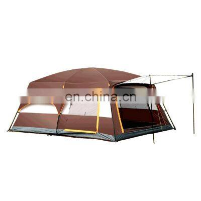 Family Friends Outdoor Big Camping Tents 8-12 Persons Large Space Double Layers 2 Rooms 1 Living Room Waterproof Camping Tent