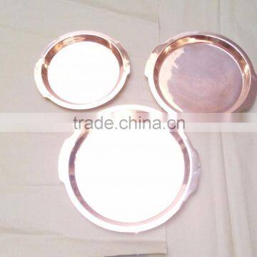 INDIAN COPPER TRAY SET UTENSIL SET DAILY USE TRAY INDIAN SERVING TRAYS