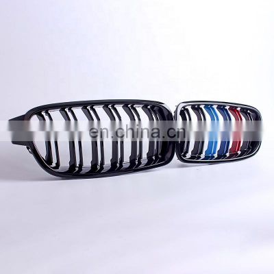 M color double slat line grill for BMW 3 series F30 F35 bumper grill ABS high quality kindly grill for BMW M3 2012-2019