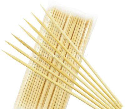 Disposable Round Wholesale BBQ Sticks Natural Round Bamboo Skewer Sticks