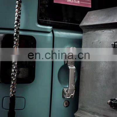 5pcs Aluminium Handle for Jeep Wrangler JK Accessaries 2007+ 4 Doors Black/Sliver From Maiker Offroad