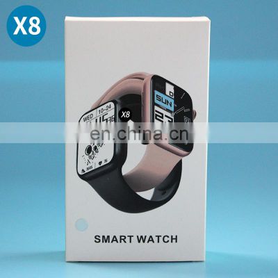 X8 Smart Watch Call Diy Dials Full Touch Screen Heart Rate Blood Pressure Sports Tracker For Ios Android Men Women